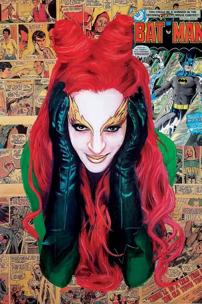 Poison Ivy Batman Superheroes Comic Canvas Poster Art Prints 8x12 20x30 inch 